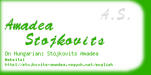 amadea stojkovits business card